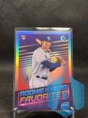 2022 Bowman Chrome Rookie Of The Year Favorites  RC #ROYF-11 Josh Lowe - Rays